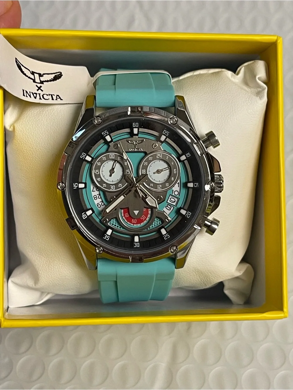 Invicta S1 Rally I by Invicta Men's Watch - 44mm, Light Blue (69878) new